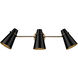 Reeva 3 Light 26 inch Modern Brass Bath Vanity Wall Light